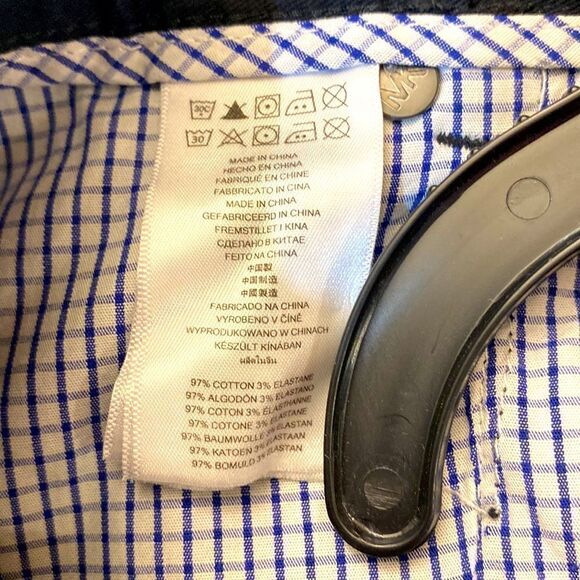 Michael kors black tailored fit 97% cotton 3% elastaine length length 34 - Picture 5 of 7